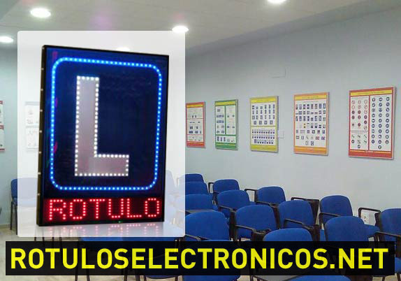 Banderolas de leds para autoescuela