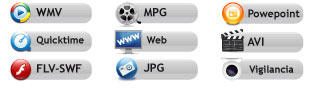 Formatos multimedia aceptados por el servidor de la carteler�a digital.