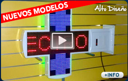 cruces para clinicas veterinarias con leds fullcolor
