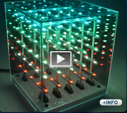 Cubos de led 3d para decoraci&oacute;n