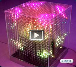 Cubos de led 3d para decoraci&oacute;n