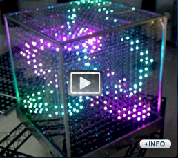 Cubos de led 3d para decoraci&oacute;n