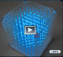 Cubos de led 3d para decoraci&oacute;n