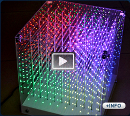 Cubos de led 3d para decoraci&oacute;n