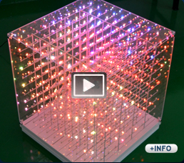 Cubos de led 3d para decoraci&oacute;n