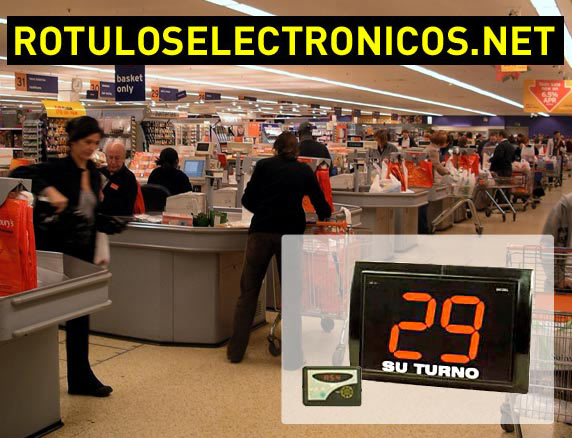 Indicadores de su turno y gesti�n de colas para comercios, oficinas y la administraci�n p�blica