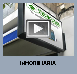 Simulaci�n de instalaci�n de banderolas publicitarias de leds en inmobiliarias.