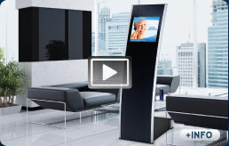 Kioscos interactivos informativos y publicitarios en la recepci�n de un hotel