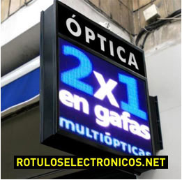 Letreros luminosos de leds tipo banderola