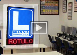 R&Oacute;TULOS DE VINILO Y LEDS PARA AUTOESCUELA