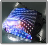 Las mantas de leds ocupan muy poco espacio una vez plegadas e incluso, pueden seguir en funcionamiento.