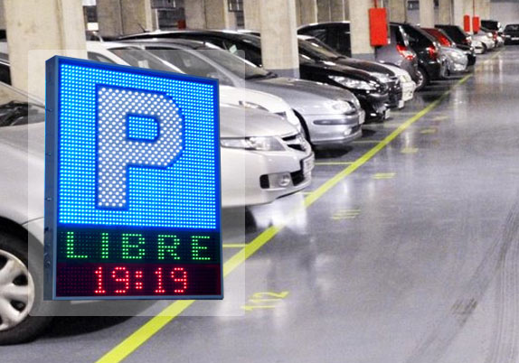 Pantallas luminosas de leds para parkings