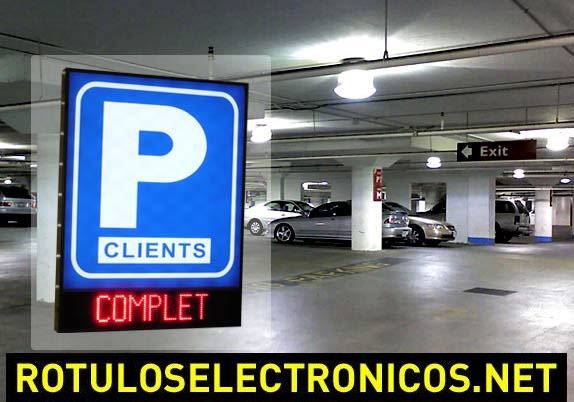 Rotulos de vinilo y leds para parking