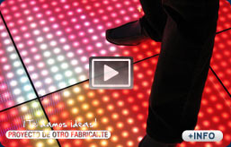 Suelos de leds con video real a todo color.