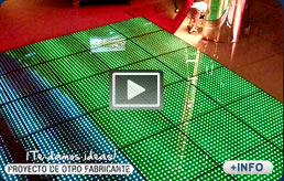 Suelos de leds interactivos para discotecas y salas de fiestas.