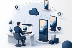 gestión remota pantalla escaparate | RotulosElectronicos.NET
