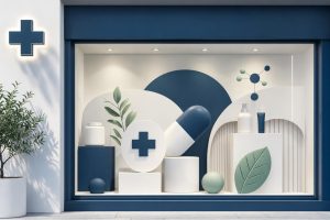 pantalla escaparate farmacia | RotulosElectronicos.NET